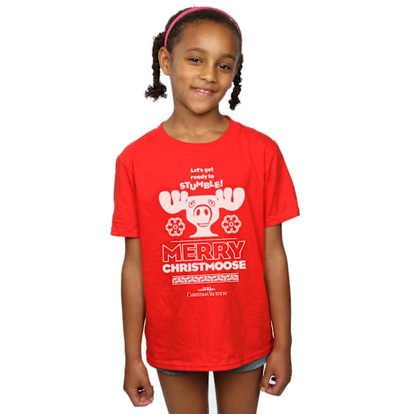 National Lampoon's Christmas Vacation Girls Merry Christmoose C Red 12-13 Years