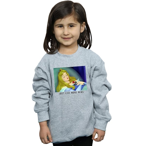 Disney Princess Girls Sleeping Beauty Five More Minutes Sweatshirt Sports Grey 12-13 Years