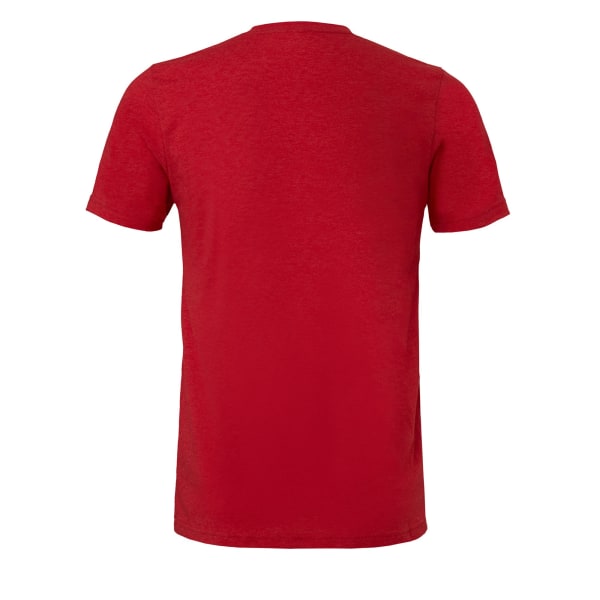 Canvas Triblend T-shirt med rund hals/kortärmad herr 2 Solid Red Triblend 2XL