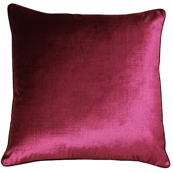 Riva Paoletti Luxe Velvet Kuddfodral 55 x 55cm Tranbär Cranberry 55 x 55cm