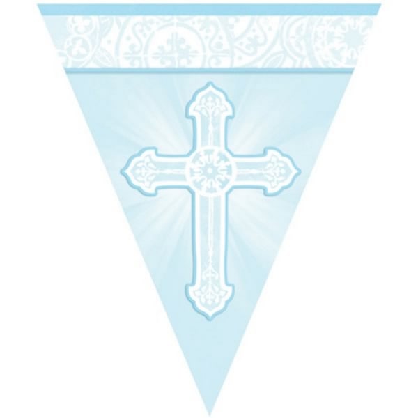 Amscan Communion Pennant Banner One Size Blå Blue One Size