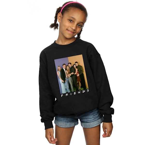 Friends Girls Group Photo Sweatshirt 9-11 år Svart Black 9-11 Years