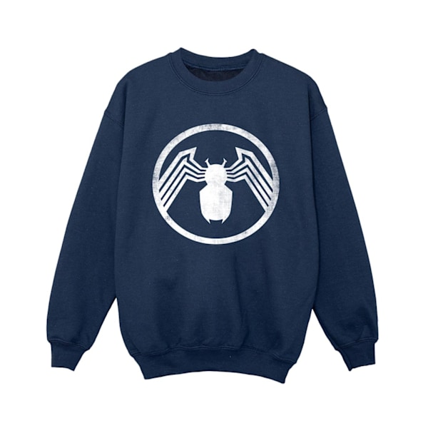 Marvel Boys Venom Logo Emblem Sweatshirt 5-6 år Marinblå Navy Blue 5-6 Years