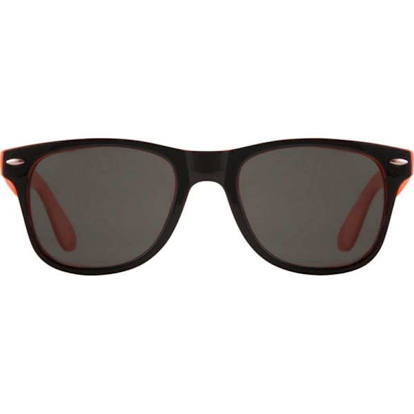 Bullet Sun Ray Solglasögon - Svart Med Färg Pop 14.5 x 15 x 5 Orange/Solid Black 14.5 x 15 x 5 cm