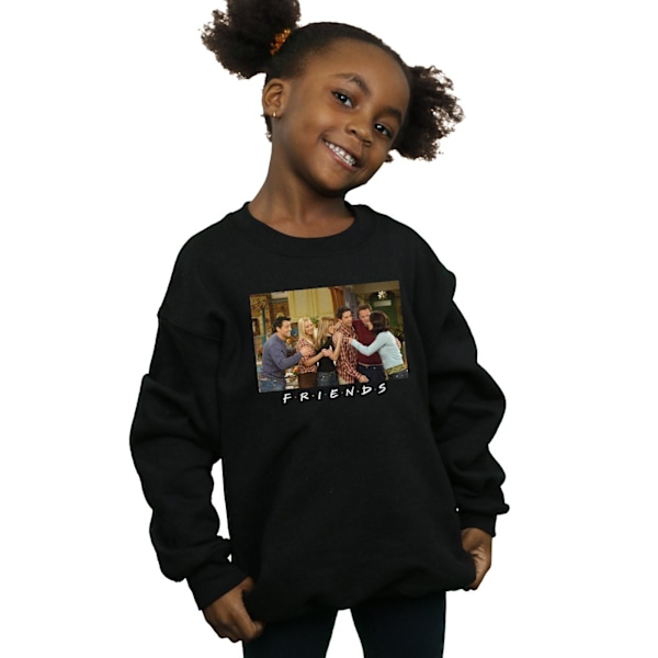 Friends Girls Group Photo Apartment Sweatshirt 9-11 år Svart Black 9-11 Years