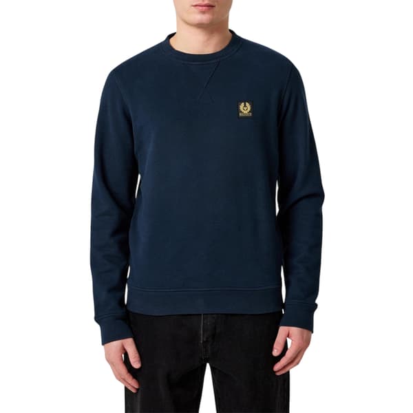 Belstaff Herr Broderad Logotyp Bomullströja S Ink Ink S