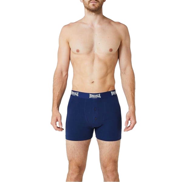 Lonsdale Boxershorts för män (2-pack) M Marinblå Navy M