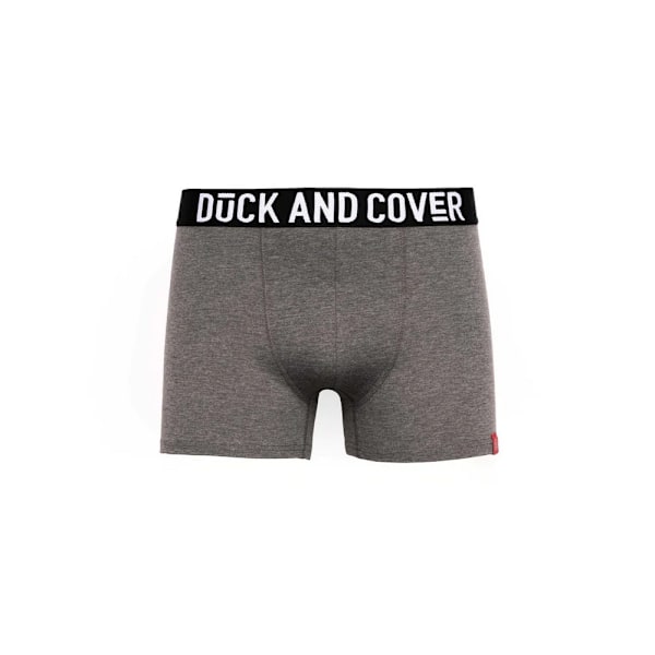 Duck and Cover Mens Darton Marl Boxer Shorts (2-pack) XL Grå Grey XL