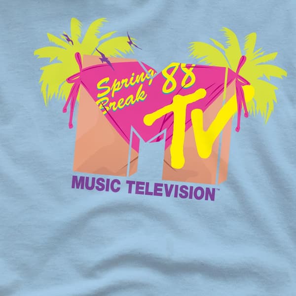 MTV Herr Spring Break ´88 T-Shirt M Ljusblå Light Blue M