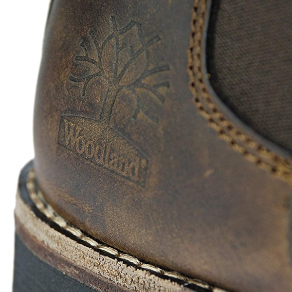Woodland herr läder Dealer/Chelsea Boot 12 UK brun Brown 12 UK