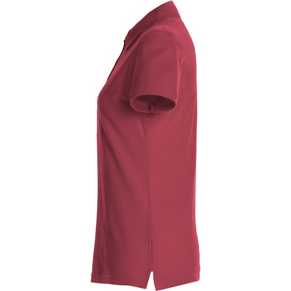 Clique Dam/Dam Plain Pikétröja S Burgundy Burgundy S