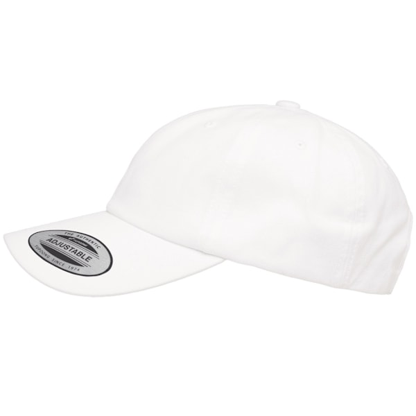 Flexfit By Yupoong Persika Bomullstwill Dad Cap En Storlek Vit White One Size