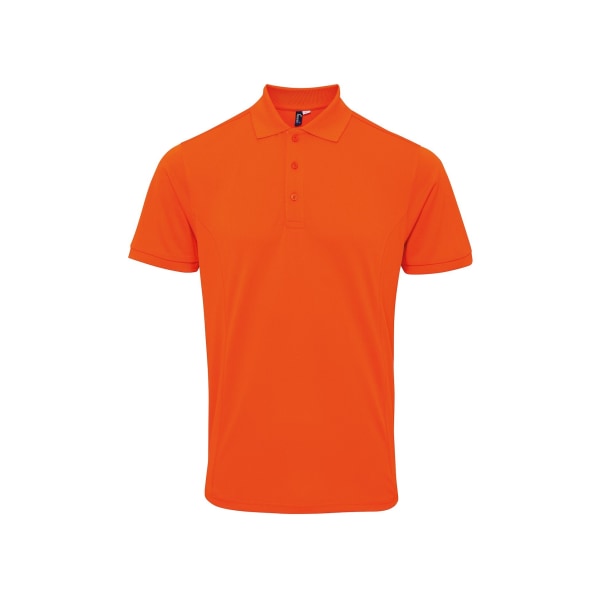 Premier Mens Coolchecker Plus Pique Polo Med CoolPlus 4XL Oran Orange 4XL
