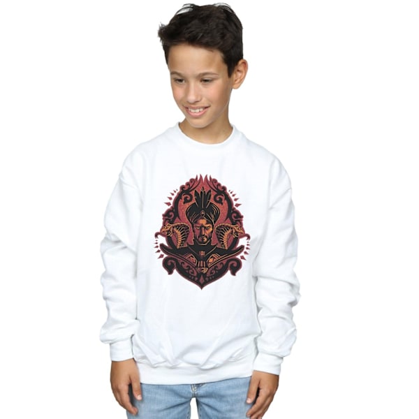 Disney Boys Aladdin Movie Jafar Snakes Sweatshirt 12-13 år W White 12-13 Years