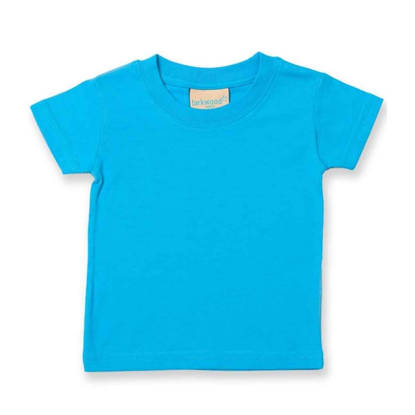 Larkwood Baby Plain T-Shirt 3-4 år Turkos Turquoise 3-4 Years