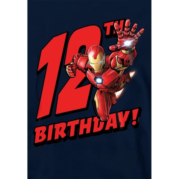 Marvel Barn/Barn Iron Man 12-årsdag Huvtröja 5-6 År B Black 5-6 Years