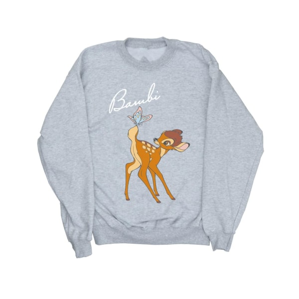 Disney Herr Bambi Butterfly Tail Sweatshirt S Sports Grey Sports Grey S