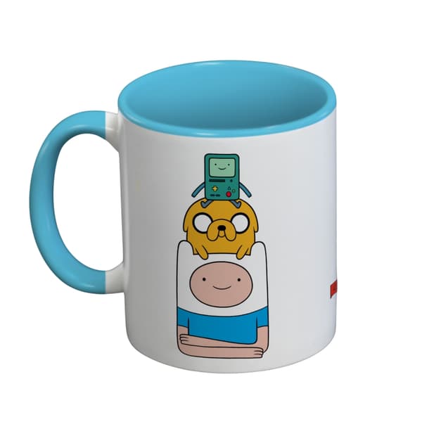 Adventure Time Trio Inner Two Tone Mugg En Storlek Vit/Blå White/Blue One Size