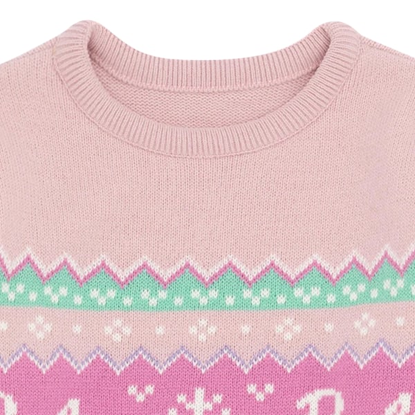 Barbie Girls Fair Isle Jumper 3-4 år Pastellrosa Pastel Pink 3-4 Years