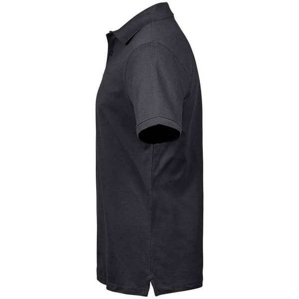 Tee Jays Herr Bomull Pique Poloshirt L Mörkgrå Dark Grey L