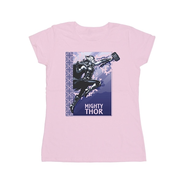 Marvel Dam/Kvinnor Thor Love And Thunder Mighty Thor Bomull T Baby Pink L