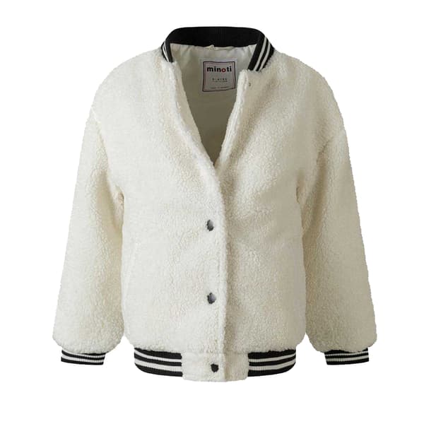 Minoti Flickjacka i teddyfleece för flickor 11-12 år Off White Off White 11-12 Years
