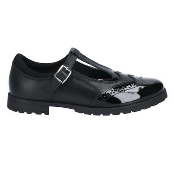 Hush Puppies Girls Maisie Junior Läder Spänne Skolskor 2 UK Black 2 UK