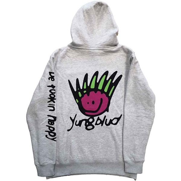 Yungblud Unisex Vuxen Ansikte Baksida Tryck Pull Over Långärmad Ho Off White XXL