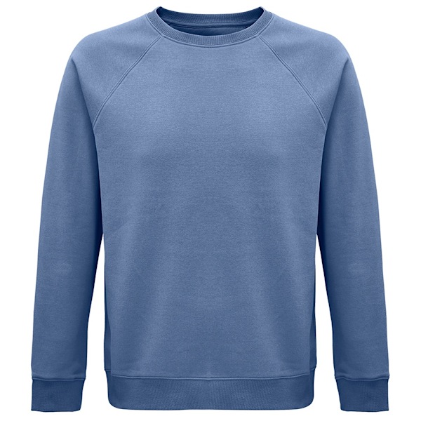 SOLS Unisex Adult Space Organic Raglan Sweatshirt XL Blå Blue XL
