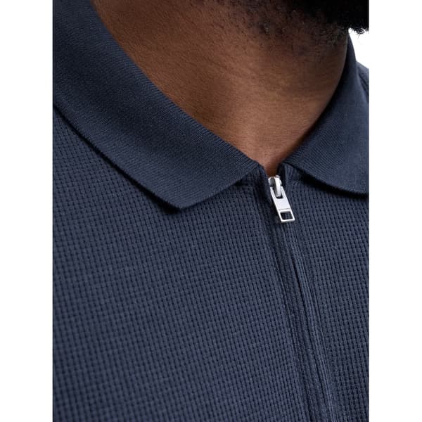 Jack And Jones Herr Half Zip Plus Pikétröja 5XL Marinblå Navy Blazer 5XL