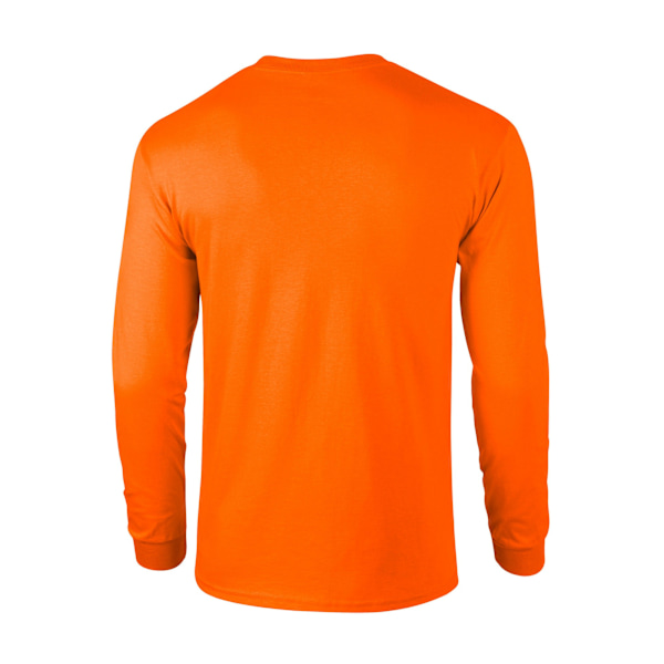 Gildan Unisex Vuxen Ultra Plain Bomull Långärmad T-shirt S S Safety Orange S