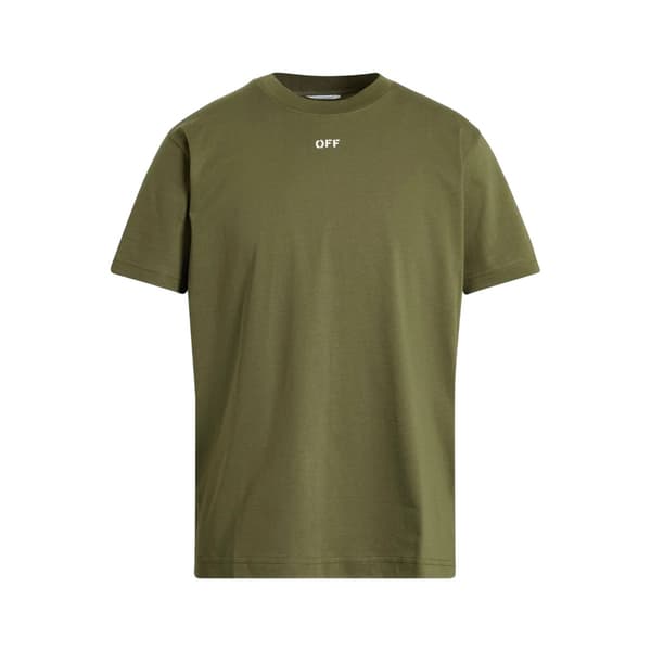 Off White Herr Off Stamp T-shirt i bomull S Vit/Moss White/Moss S