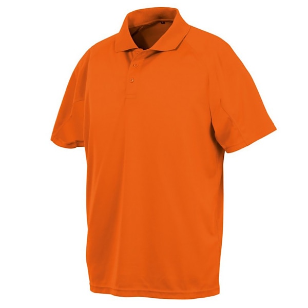 Spiro Impact Herr Performance Aircool Polo T-Shirt XS Floro Ora Floro Orange XS