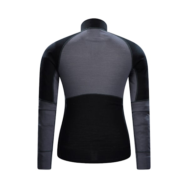 Mountain Warehouse Herr Ultra Merino Ull Zip Neck Base Layer T Black XS