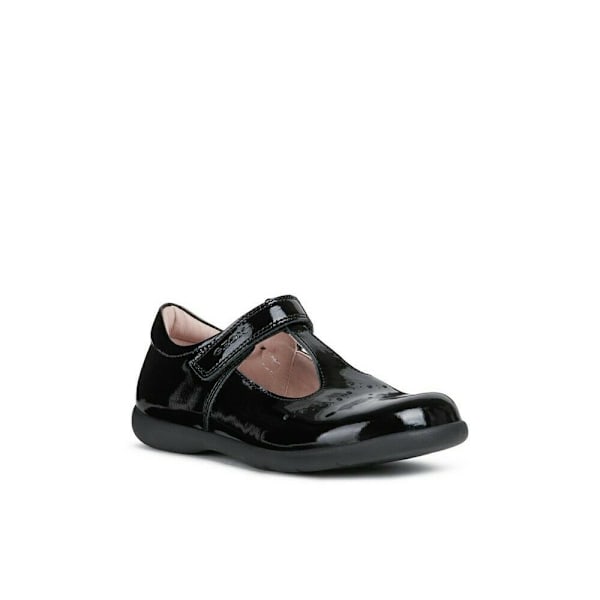 Geox Flickor Naimara T-Bar Läder Ballerina Flats 11 UK Barn Bl Black Patent 11 UK Child