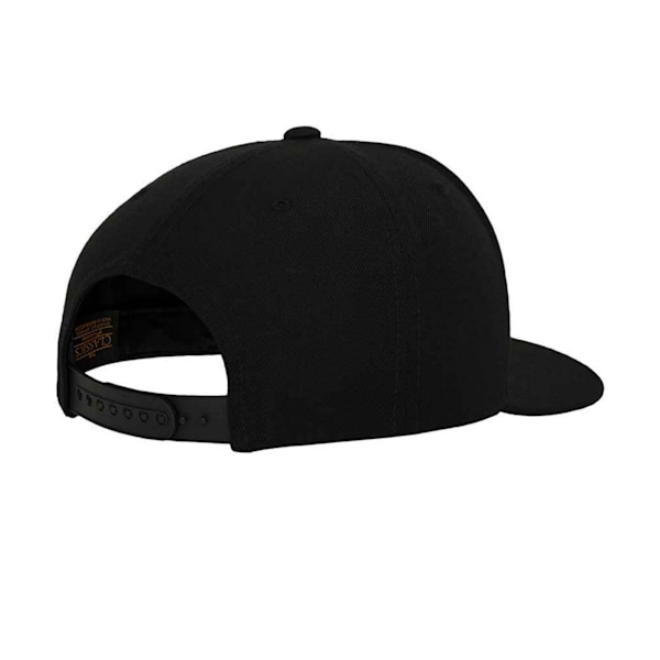 Flexfit Classic Snapback keps för män, One Size, svart/svart Black/Black One Size