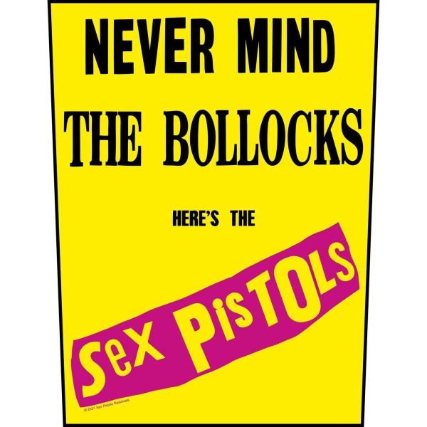 Sex Pistols Never Mind The Bollocks Patch One Size Gul/Svart Yellow/Black/Pink One Size