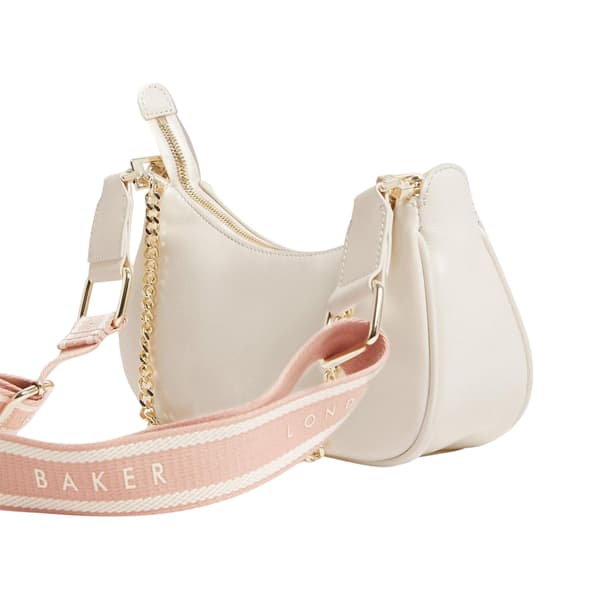 Ted Baker Axelväska i läder för damer, en storlek, elfenben Ivory One Size