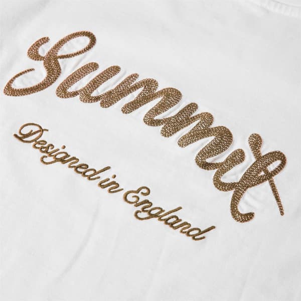 Summit Herr T-shirt med stygn, Oversized L Ecru Ecru L