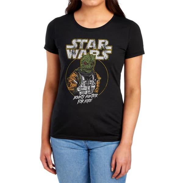 Star Wars Dam Bounty Hunter For Hire Bossk figursydd t-shirt Black S