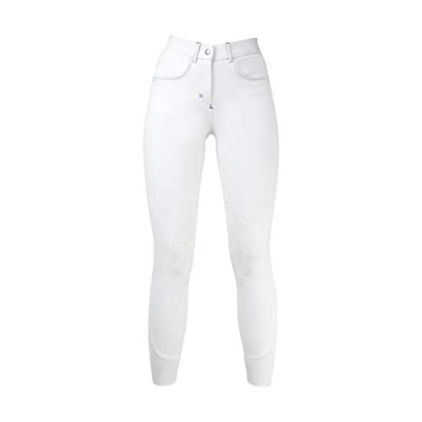 HYPERFORMANCE Olympian ridbyxor dam/dam 26 i Arctic White Arctic White/Royal Blue 26in