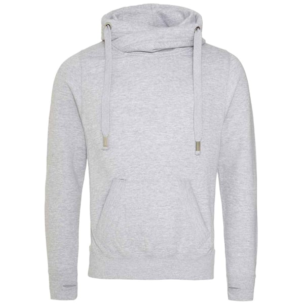 AWDis Unisex Cross Neck Hoodie M Heather Grey för Vuxna Heather Grey M