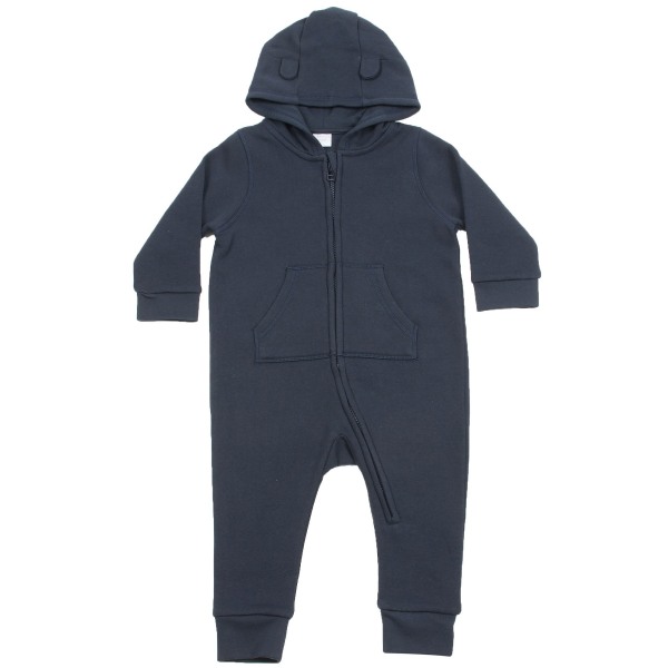 Larkwood Baby Unisex Fleece Allt-i-ett Romper Suit 18-24 månader Navy 18-24 Months