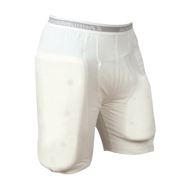Kookaburra skyddande vadderade shorts för män S vit White S