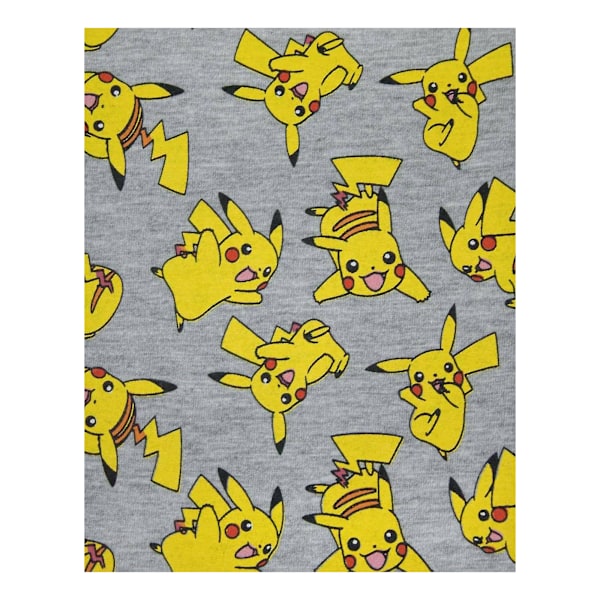Pokemon Barn/Pojkar All-Over Pikachu Design T-Shirt År (3 Grey Years (3-4)