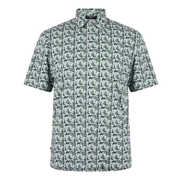 Farah Herr Trawick Geometrisk Pikétröja M Harbour Mist Harbour Mist M