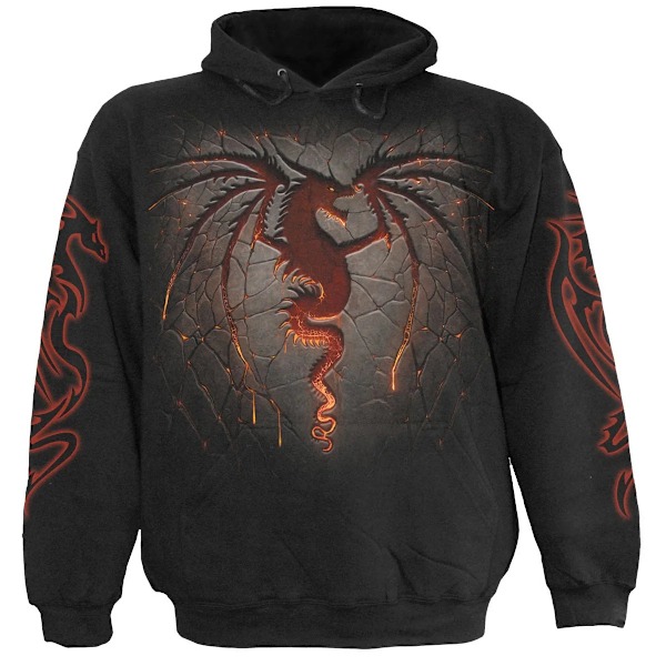 Spiral Direct Unisex Dragon Furnace Hoodie M Svart Black M