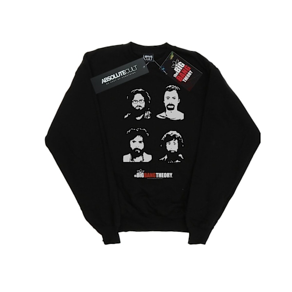 The Big Bang Theory Expedition Beards Sweatshirt för män 4XL Svart Black 4XL