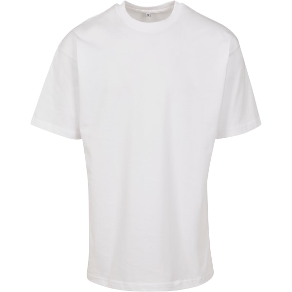 Bygg ditt varumärke Unisex Vuxna T-shirt med bred skuren tröja M Vit White M