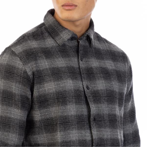 Peter Werth Herrskjorta Darrell Plaid M Svart/Grå Black/Grey M